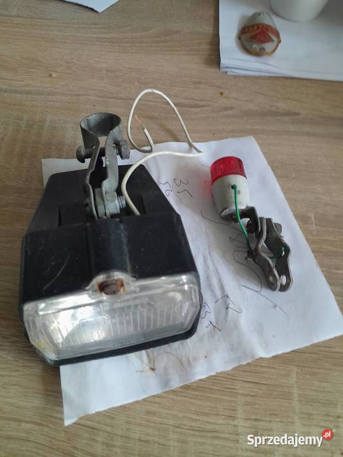 lampy i światełka rowerowe z prl Części i akcesoria łódzkie Kowalewice sprzedam