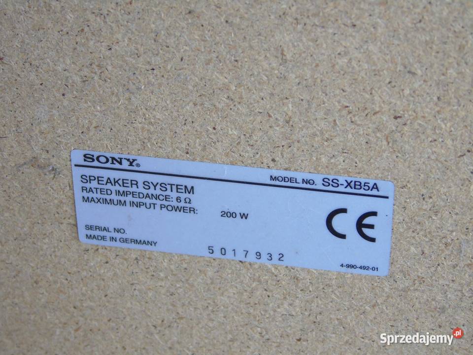 Kolumny Sony SSXB5A 2 x 200 wat WYSYŁKA Elektronika Jasło sprzedam