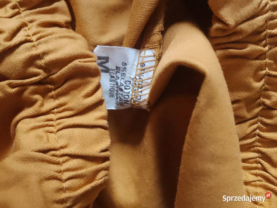 Spodenki szorty damskie musztardowe