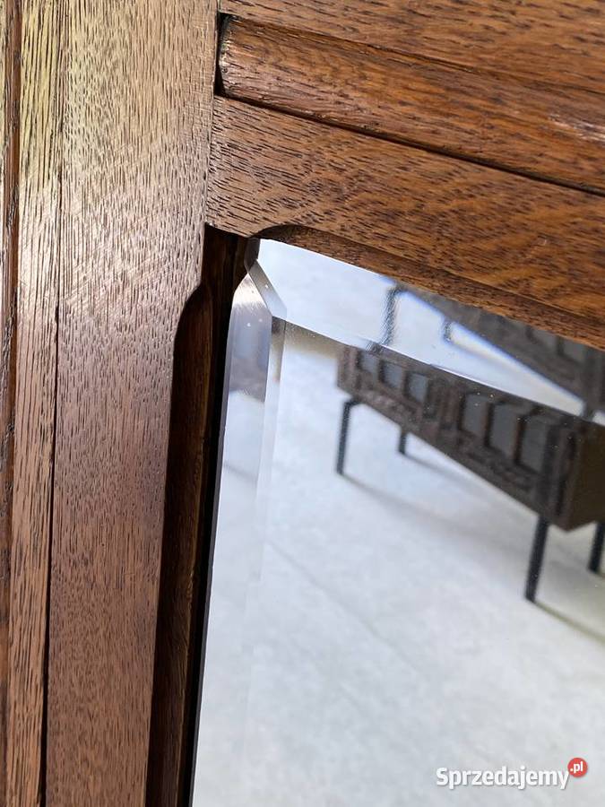 Dębowa szafa Art Deco z lustrem i szufladą Budno sprzedam