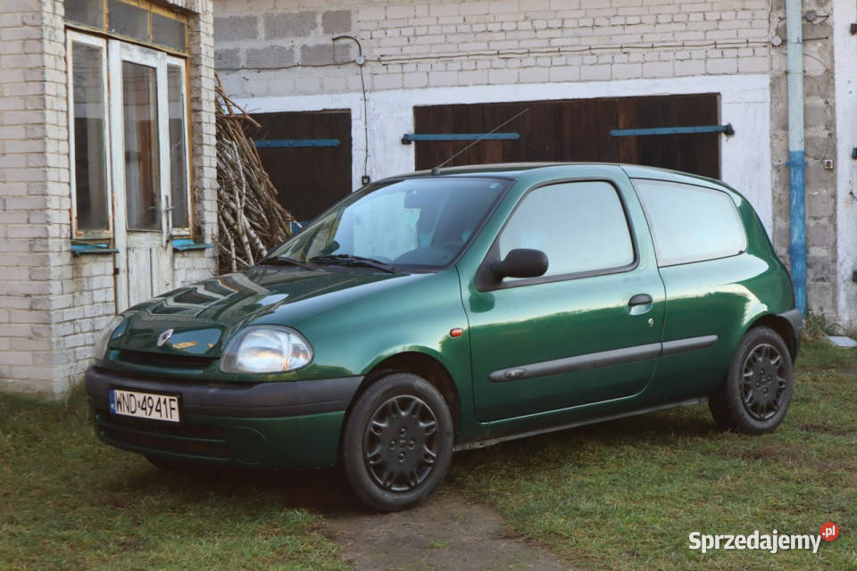 Renault Clio 2000r 14 Benzyna Tanio Długie zielony mazowieckie
