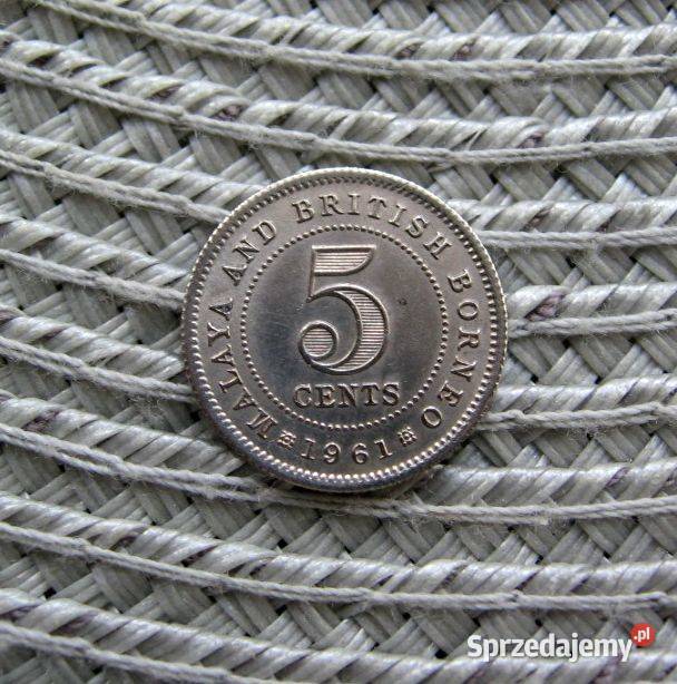 Malaje i Brytyjskie Borneo 5 Cent 1961r Kalisz