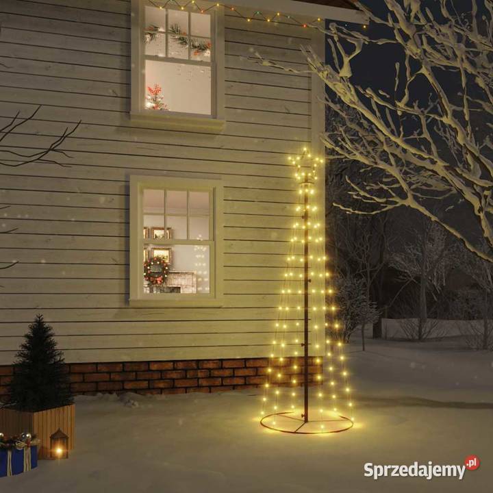 vidaXL Choinka stożkowa 108 ciepłych białych LED Warszawa