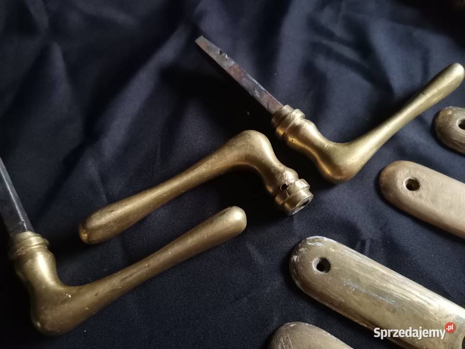 Stare przedwojenne klamki szyldy okucia stary Katowice