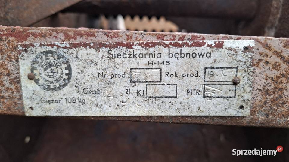 Sieczkarnia bębnowa H145 Mazury