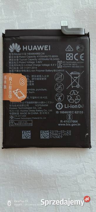Bateria do Huawei P30 Pro Stare Iganie