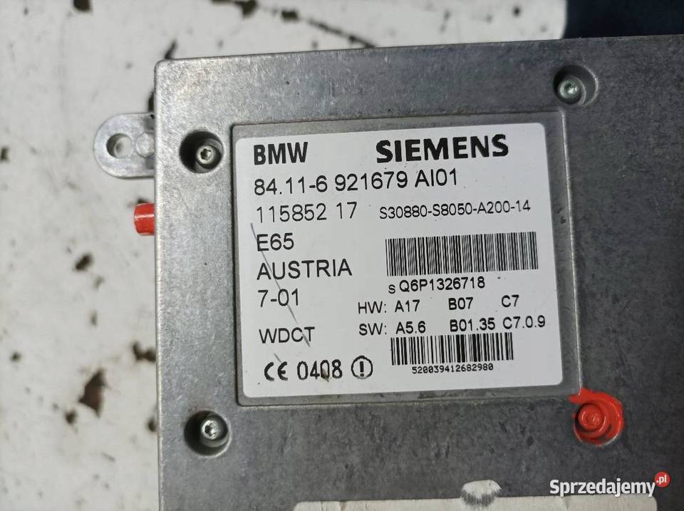 MODUŁ TELEFONU 6921679 Bmw Seria 7 IV 20012008