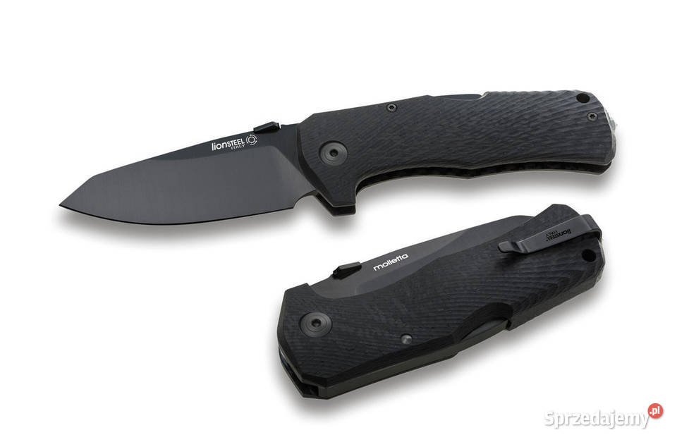 Nóż składany LionSteel TM1 Carbon Fiber Black