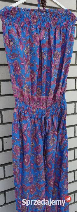 Kombinezon maxi Boho 6 jedwab 6 kolorów z Włoch Białystok sprzedam