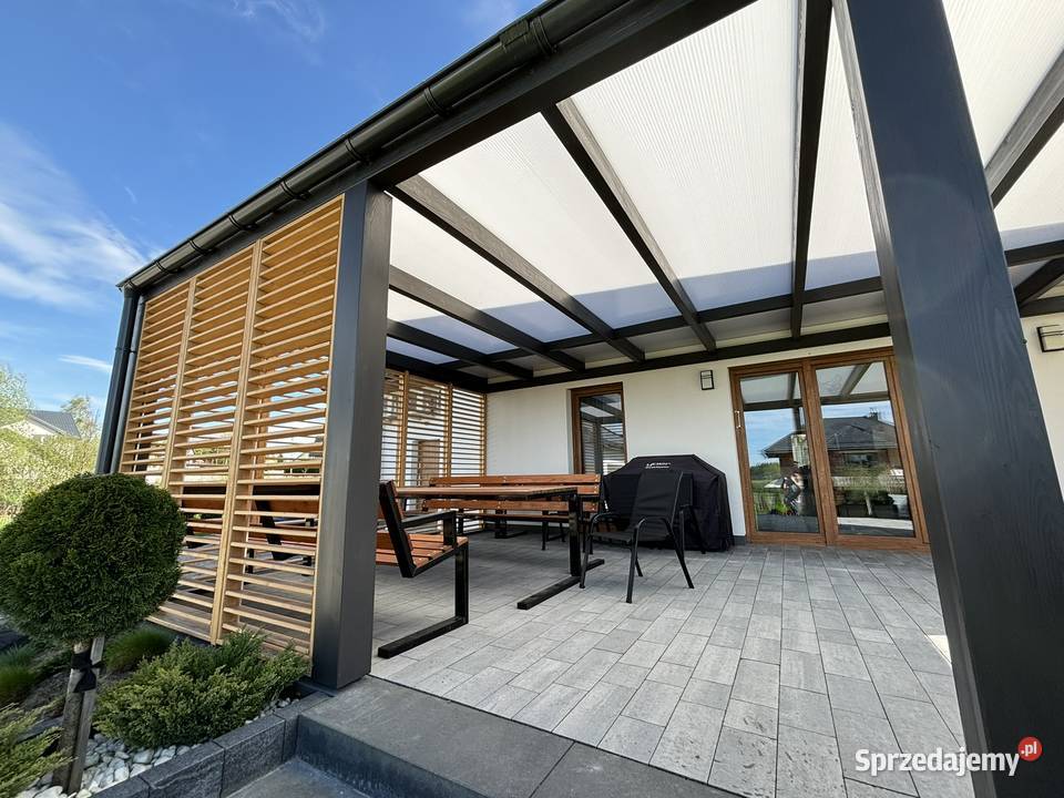 Zadaszenie tarasu nowoczesne zadaszenie pergola małopolskie Tarnów
