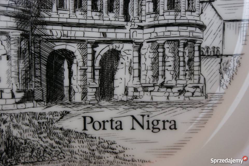 Ozdobny talerz Porta Nigra do zawieszenia