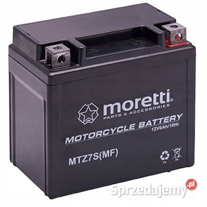 AKUMULATOR MOTOCYKLOWY MORETTI AGM GEL 6AH MTZ7S Gniezno sprzedam