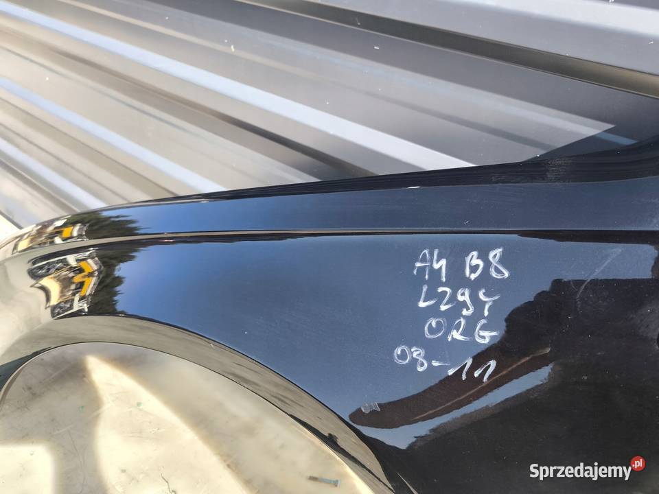 BŁOTNIK LEWY PRZÓD AUDI A4 B8 20082011 LZ9Y śląskie