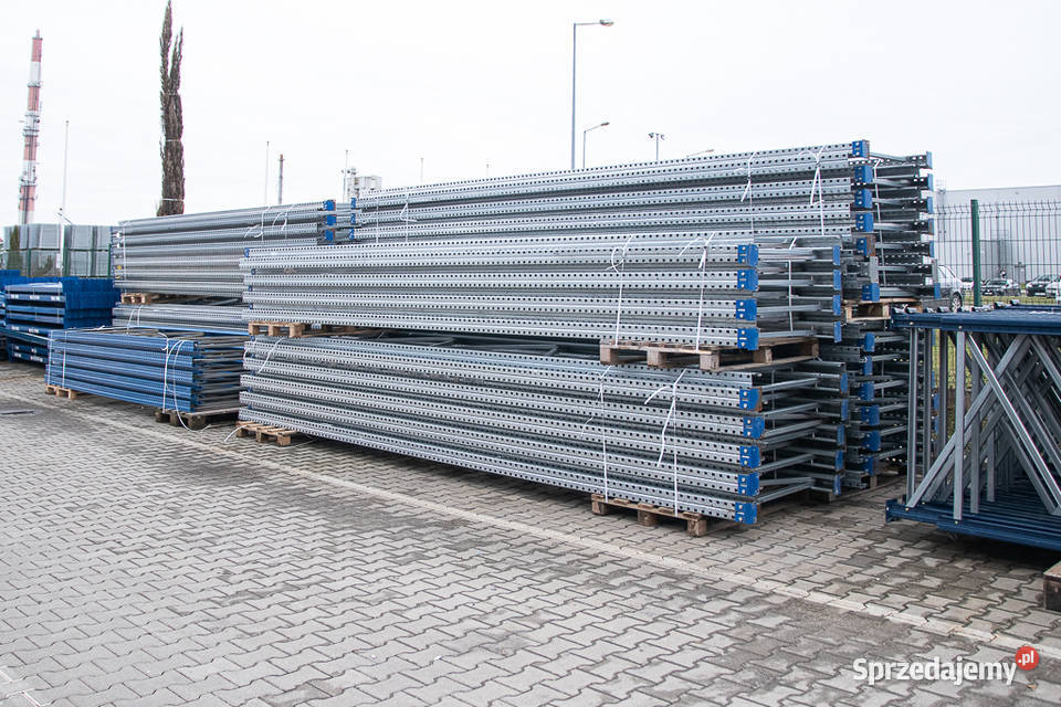 UŻYWANE regały magazynowe ODBOJE ramy TRAWERSY Chmielów