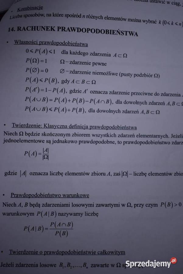 Wybrane wzory matematyczne Chełmno