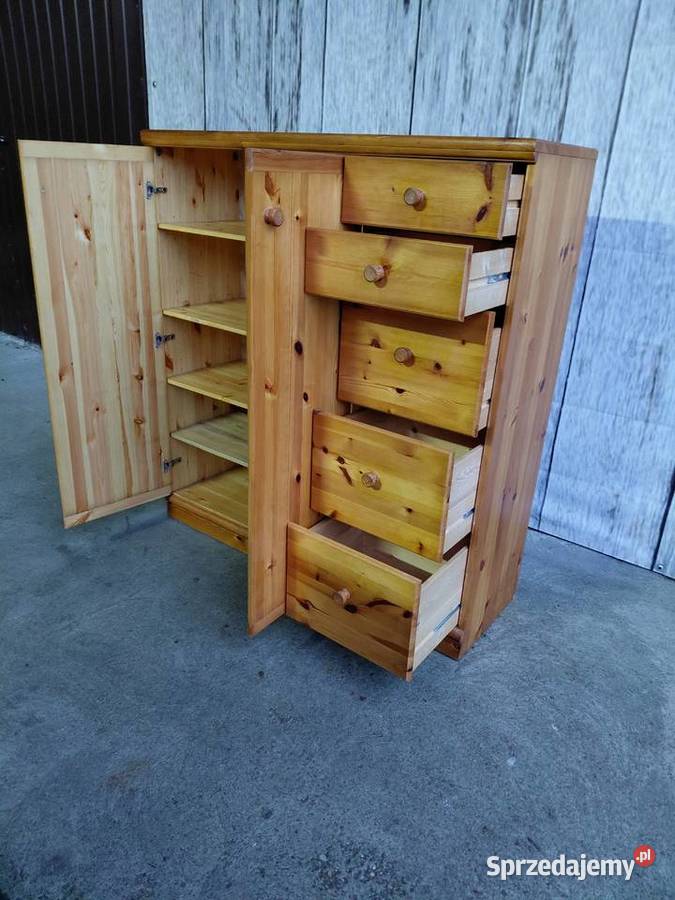 wysoka komoda sosnowa 465 kujawsko-pomorskie Byczyna