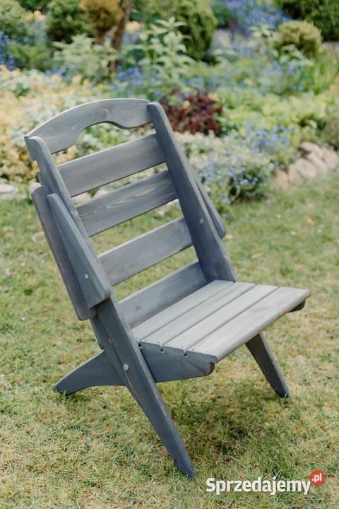 Meble ogrodowe drewniane składane komplet mebli