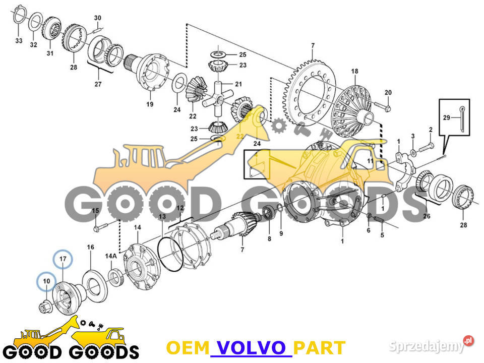 VOLVO FLANSZA MOSTU 20706811 20366534 Części do maszyn budowlanych mazowieckie