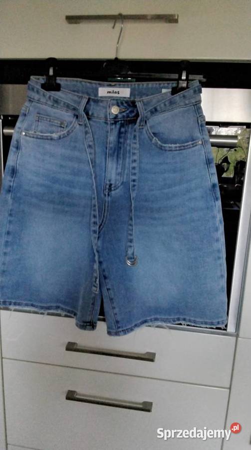 Spodnie Jeans Dżinsowe Bermudy Damskie MILAS S sprzedam