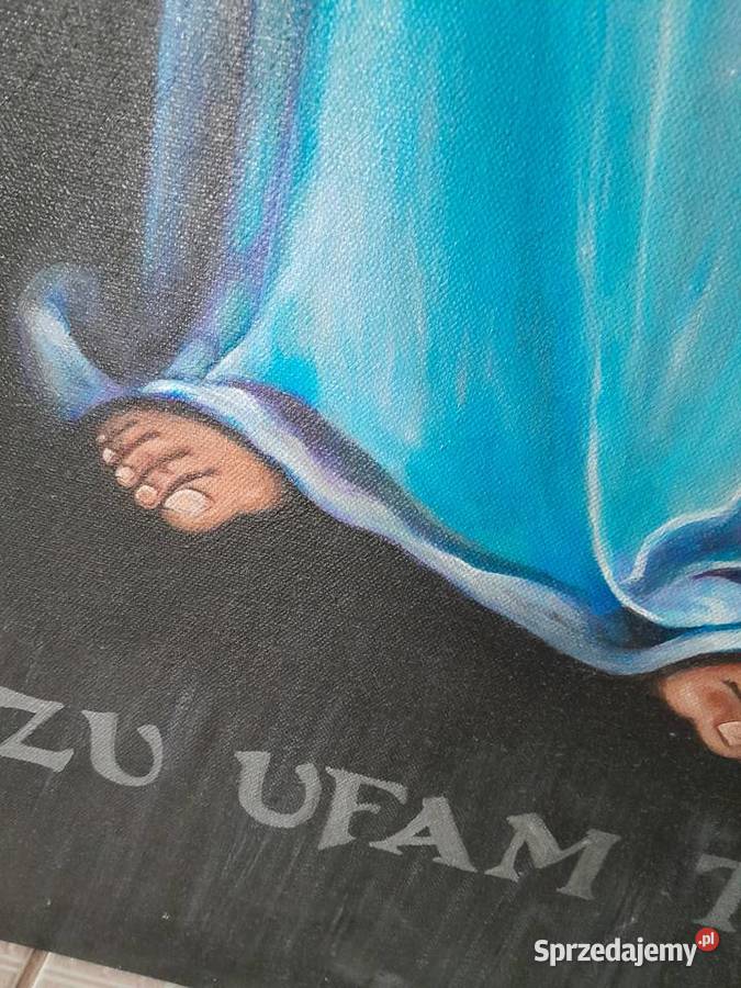 Jezus miłosierny Wizerunek wilenski olej na Borne Sulinowo sprzedam
