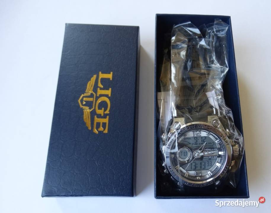 Zegarek męski cyfrowy sportowy stoper LED męskie Gorzów Wielkopolski