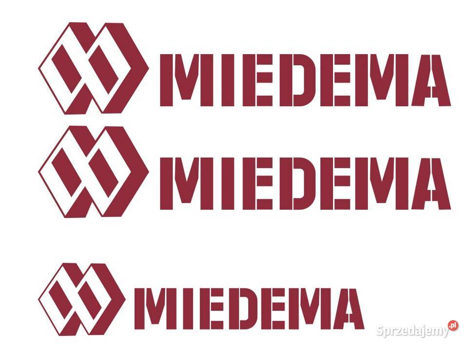 Naklejki Miedema 3 sztuki mocne laminowane Bydgoszcz