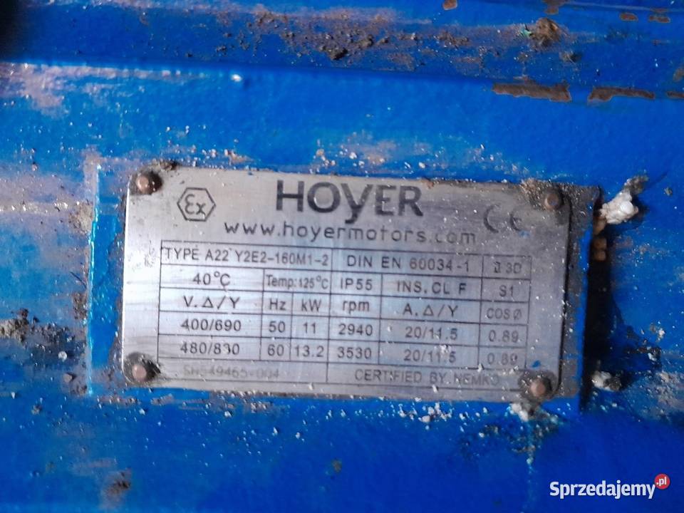 Silnik elektryczny 11 kw 2900rpm nie używany Pozostałe Płock sprzedam