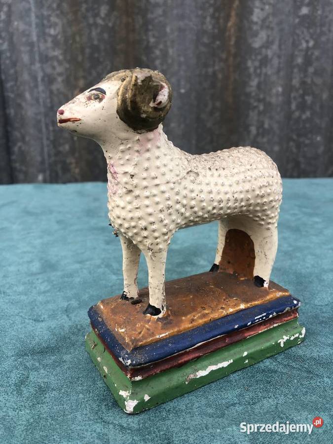 Zabytkowy Gips Baranek Łowicz