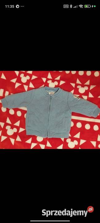 Śliczna bluzka dziewczynki Disney myszka Mickey Rozmiar 62