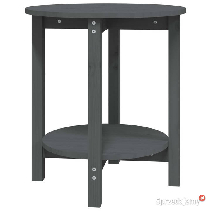 Stolik kawowy szary 55x60 lite drewno sosnowe mazowieckie
