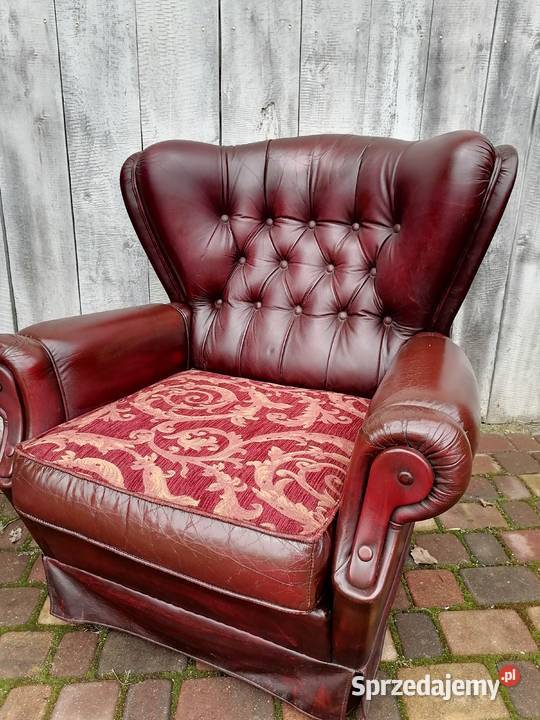 Fotel chesterfield patchwork Wąwolnica