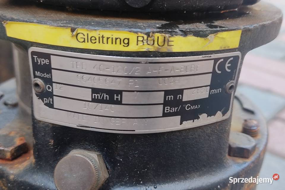 pompa obiegowa Grundfos TFE401202 AFABQBE Nowy Tomyśl sprzedam