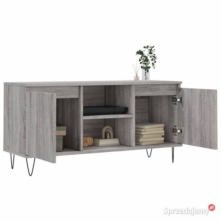 Szafka pod telewizor szary dąb sonoma 104x35x50 mazowieckie Warszawa sprzedam