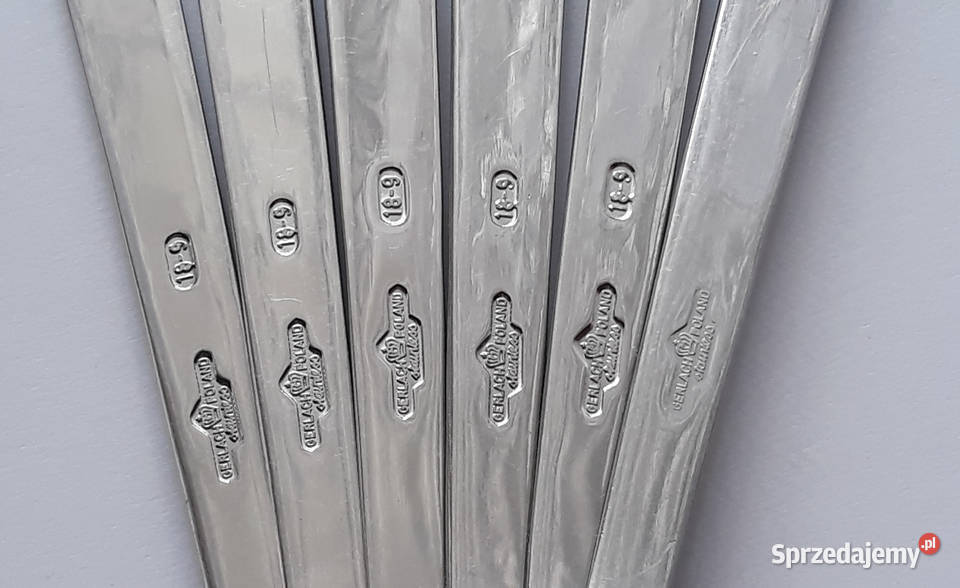 Łyżki obiadowe 3 KONWALIE Gerlach sztućce PRL Dąbrowa Górnicza sprzedam