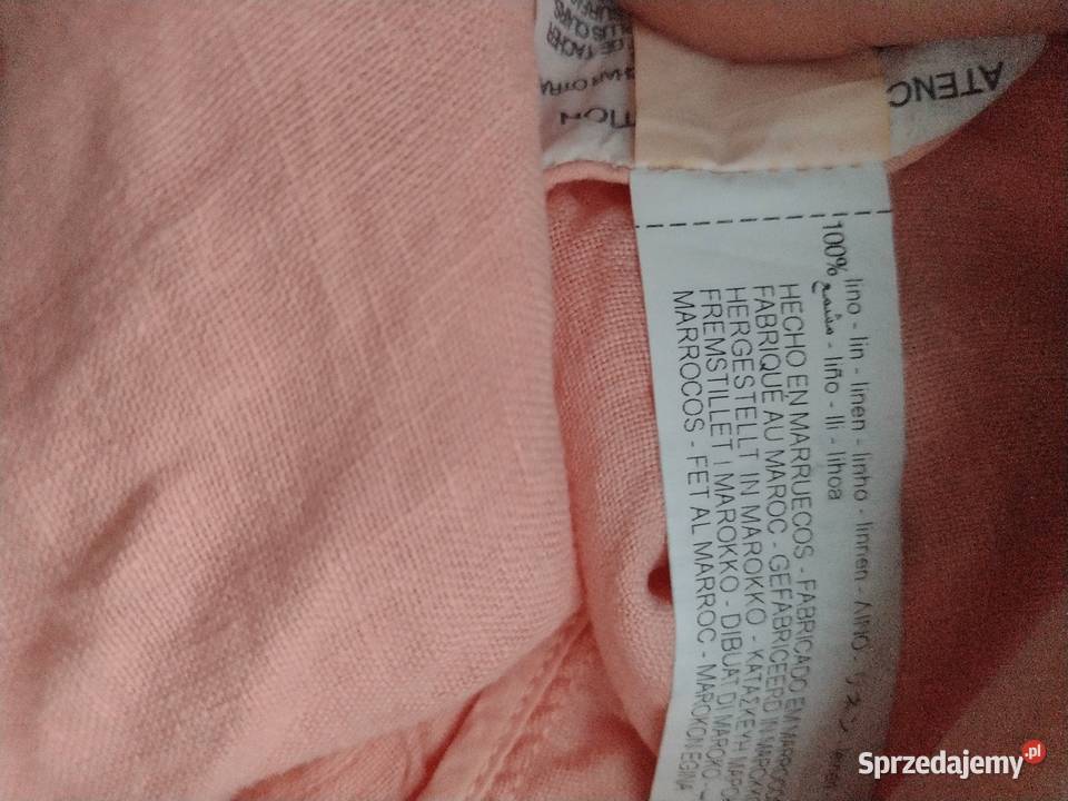 38M ZARA Lniany płaszcz oversize z Kraków