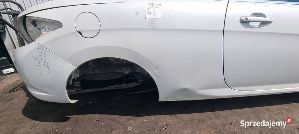 ĆWIARTKA BŁOTNIK PRAWY TYŁ PEUGEOT 308 CC PERŁA osobowe Lipno