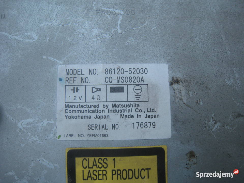 Radio radioodbiornik Toyota Yaris I cd