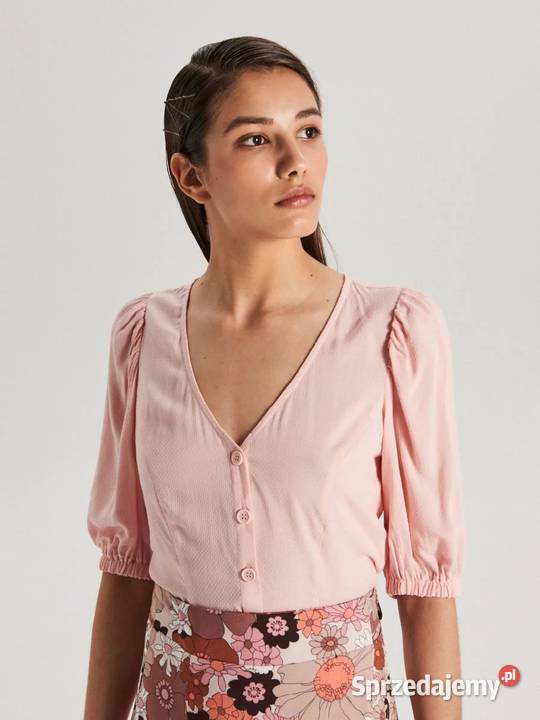 Nowa bluzka Cropp M 38 wiskoza crop top koszula Szczecin