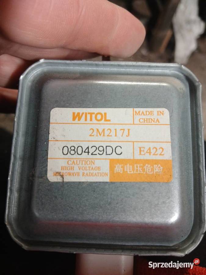 Magnetron z kuchenki mikrofalowej Drawno sprzedam