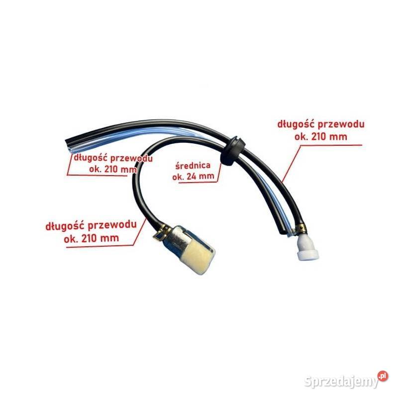 Przewody zbiornika paliwa z filtrem i Spalinowe Spalinowe