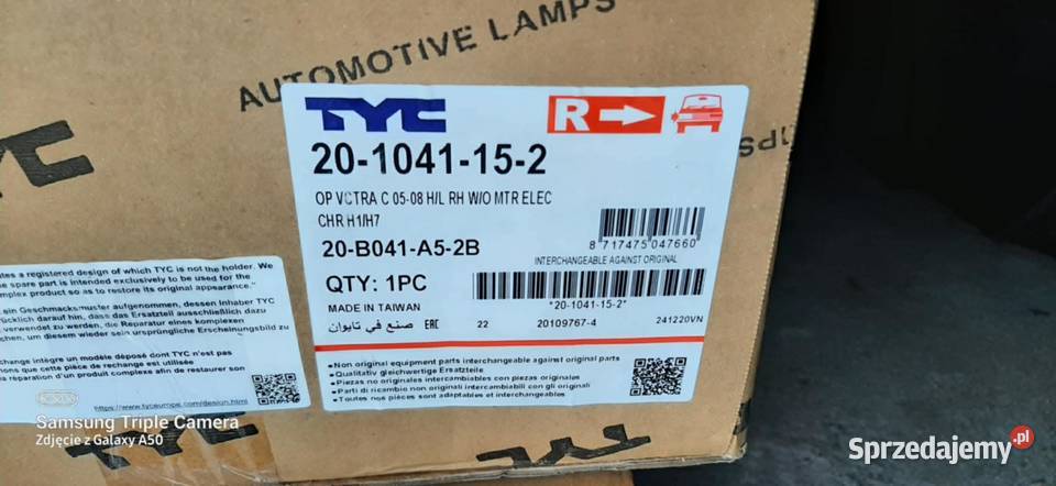 Opel Vectra c przód prawa lewa lampy lift nowe Grajewo