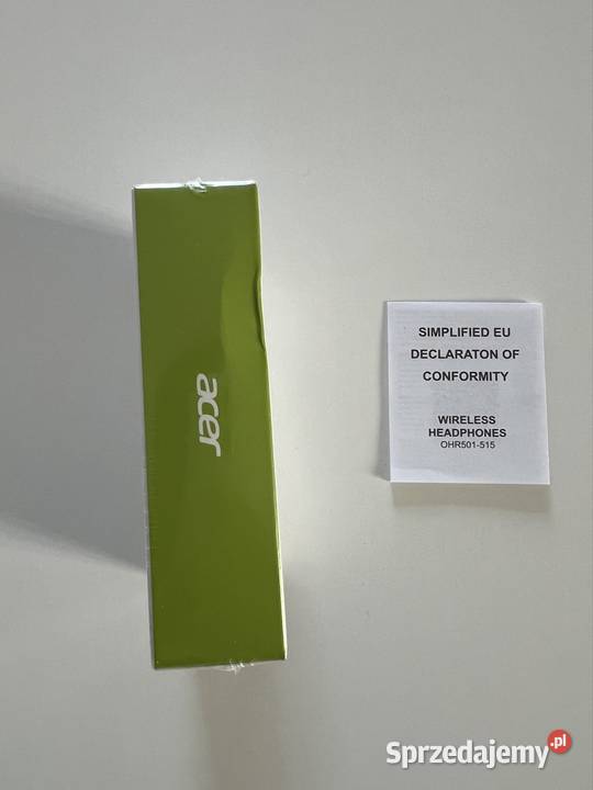 Nowy Bezprzewodowe Słuchawki ACER OHR503 Szary Warszawa