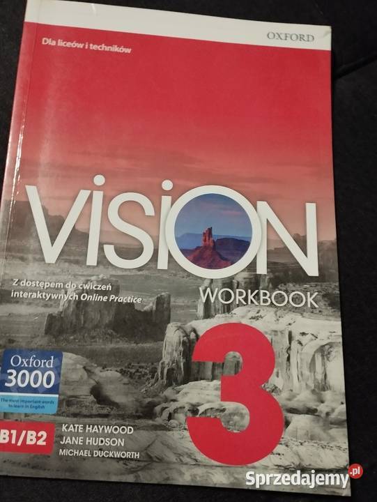 Vision workbook 3 liceów i techników Oxford skrypt, zeszyt ćwiczeń, zbiór zadań, testów