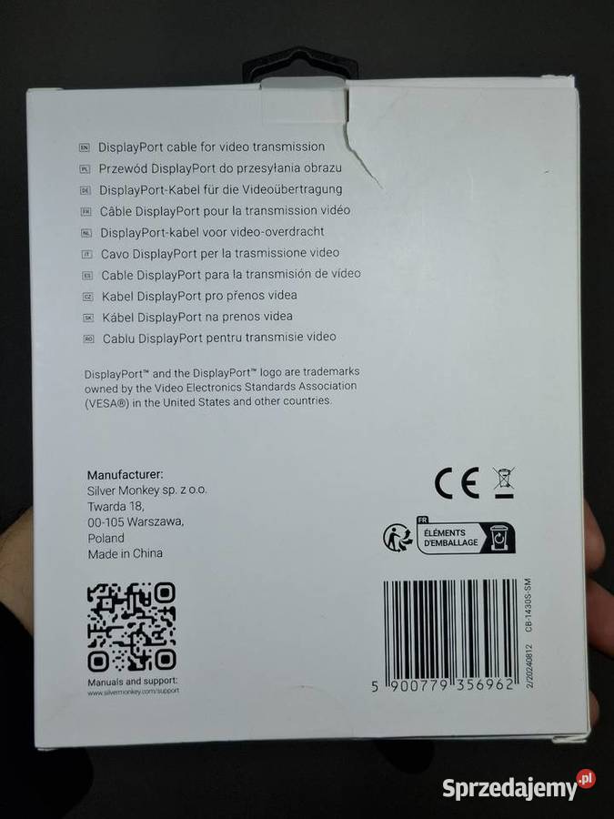 Kabel Silver Monkey DisplayPort HDR 3metry