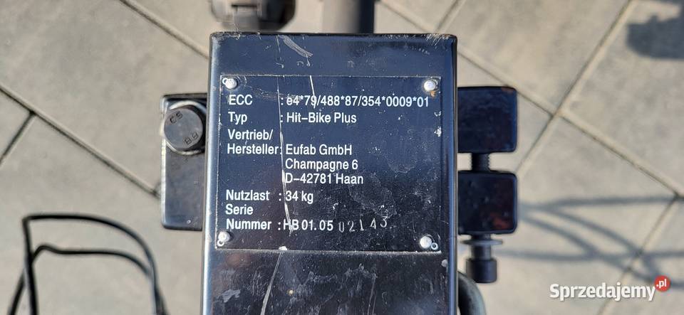 Solidny Bagażnik Rowerowy na Hak EUFAB Sulechów sprzedam