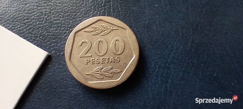 Stare monety 200 peset 1986 Hiszpania podkarpackie Lesko sprzedam