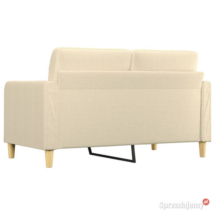 2osobowa sofa kremowa 140 tapicerowana tkaniną Warszawa