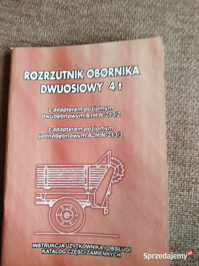 Instrukcja obsługi i katalog części rozrzutnik Pozostałe lubelskie Lublin
