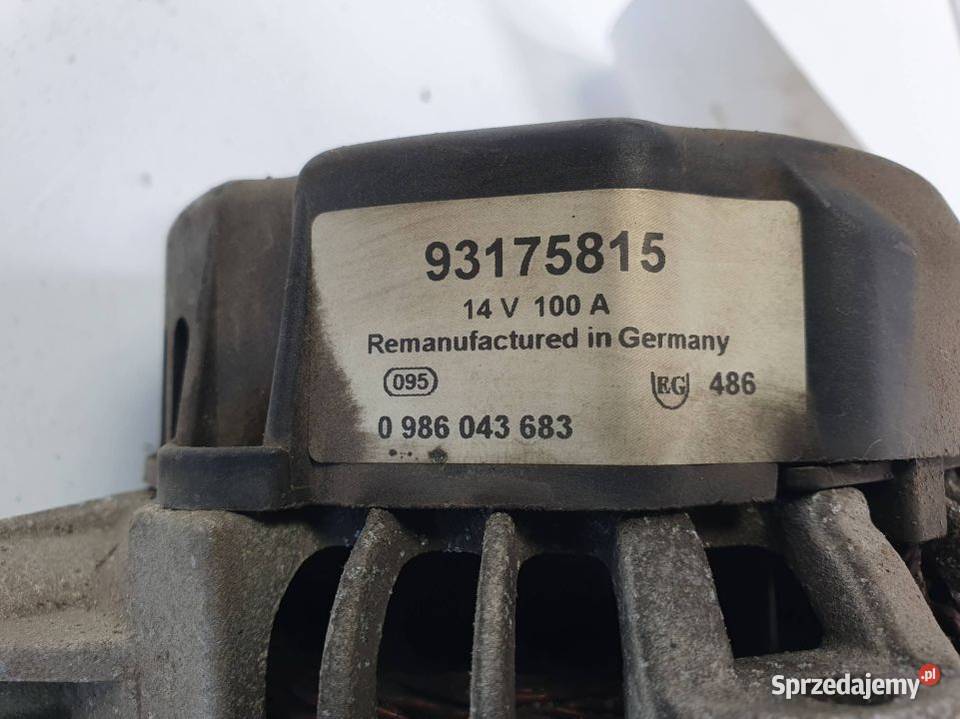 ALTERNATOR OPEL VECTRA B 93175815 Lipno