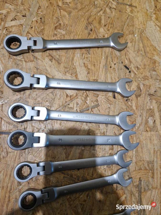 Falon Tech Klucze płaskooczkowe z grzechotką sprzedam